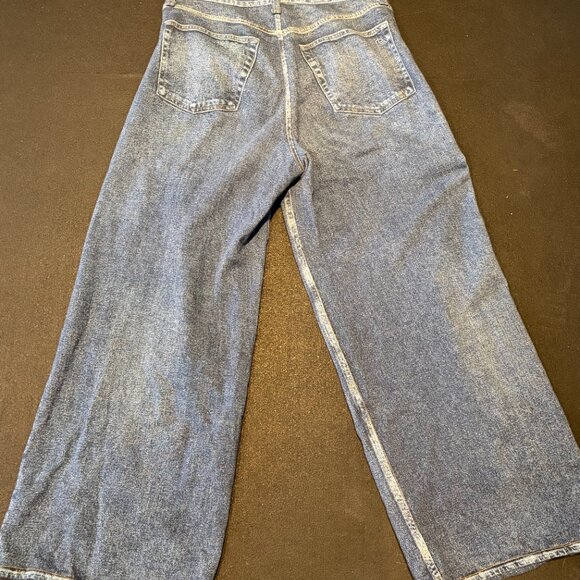 rag & bone Miramar Sofie Ankle-Length Wide Leg Pants "Sweatpants Jeans" - Picture 3 of 11